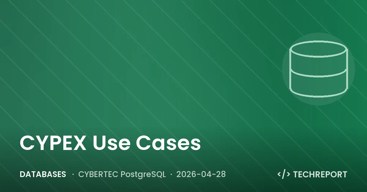 Databases — CYPEX Use Cases