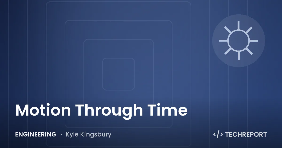 Motion Through Time