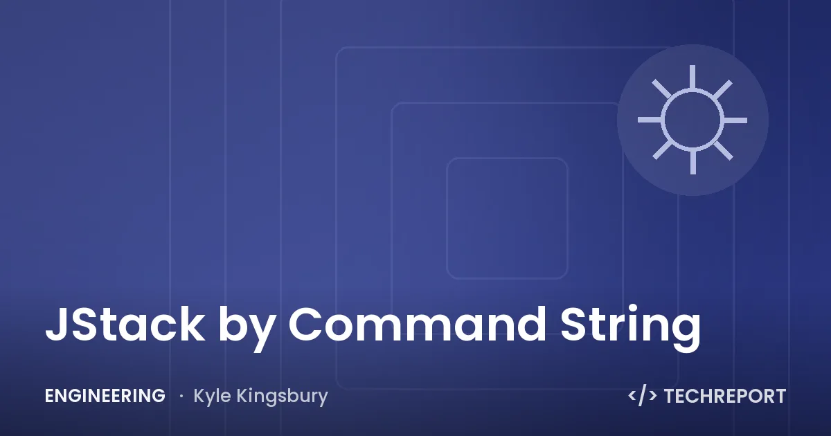 JStack by Command String