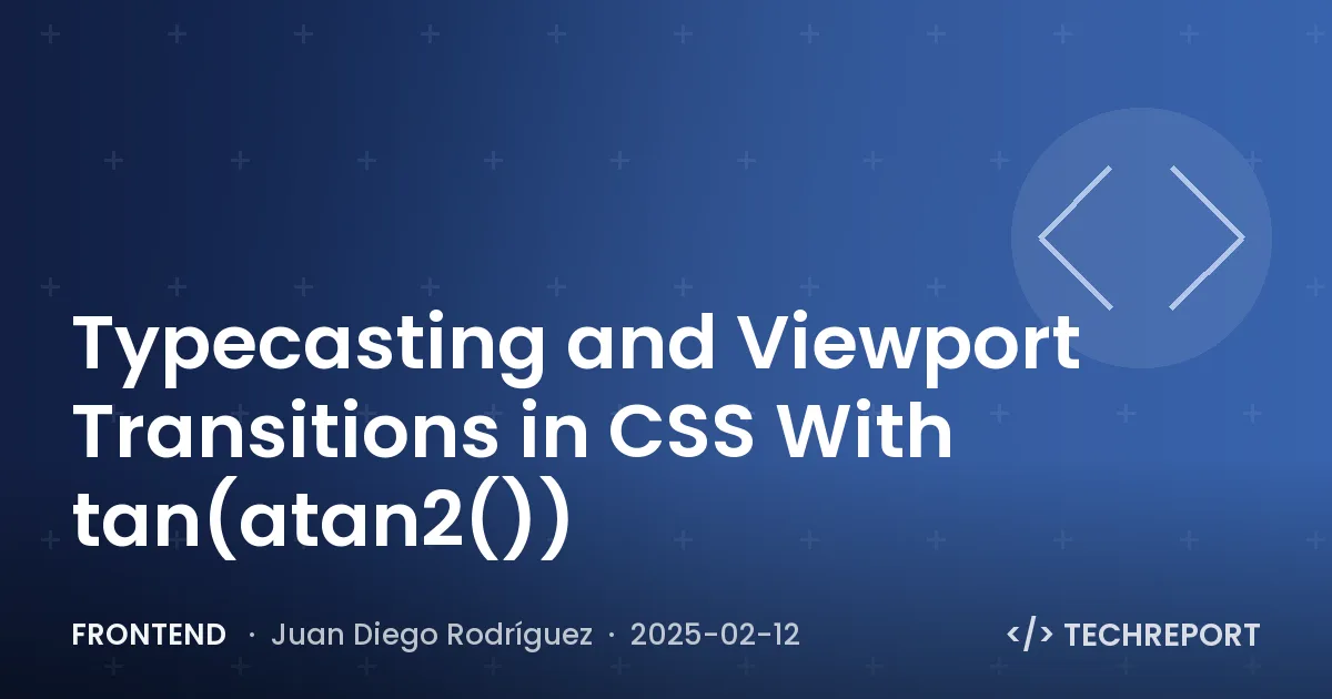 Typecasting and Viewport Transitions in CSS With tan(atan2())