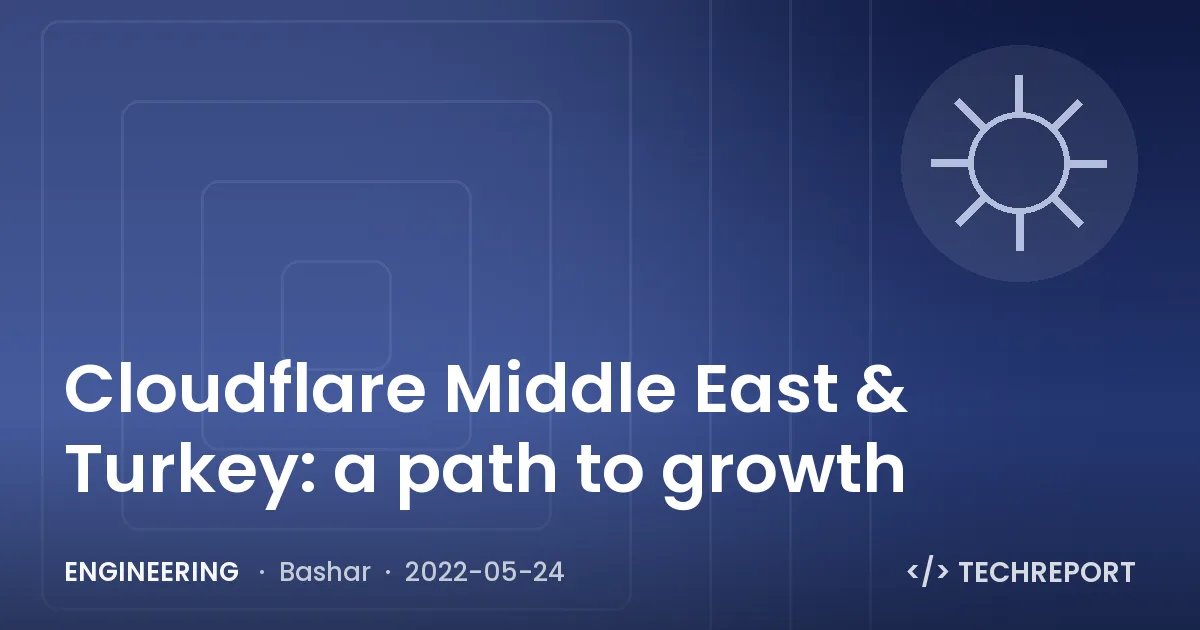 Engineering — Cloudflare Middle East & Turkey: a path to growth