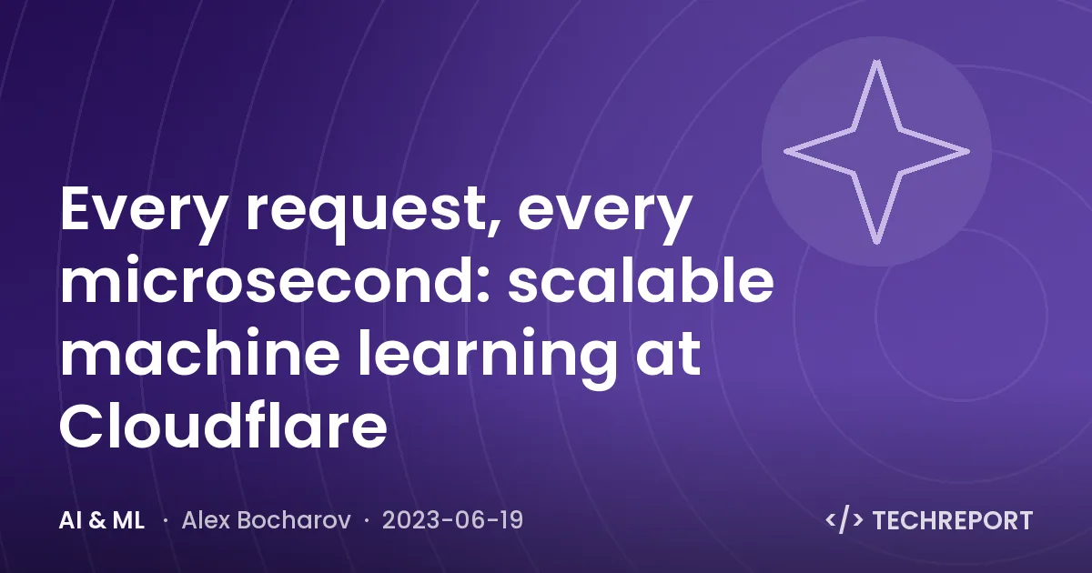 AI & ML — Every request, every microsecond: scalable machine learning at Cloudflare