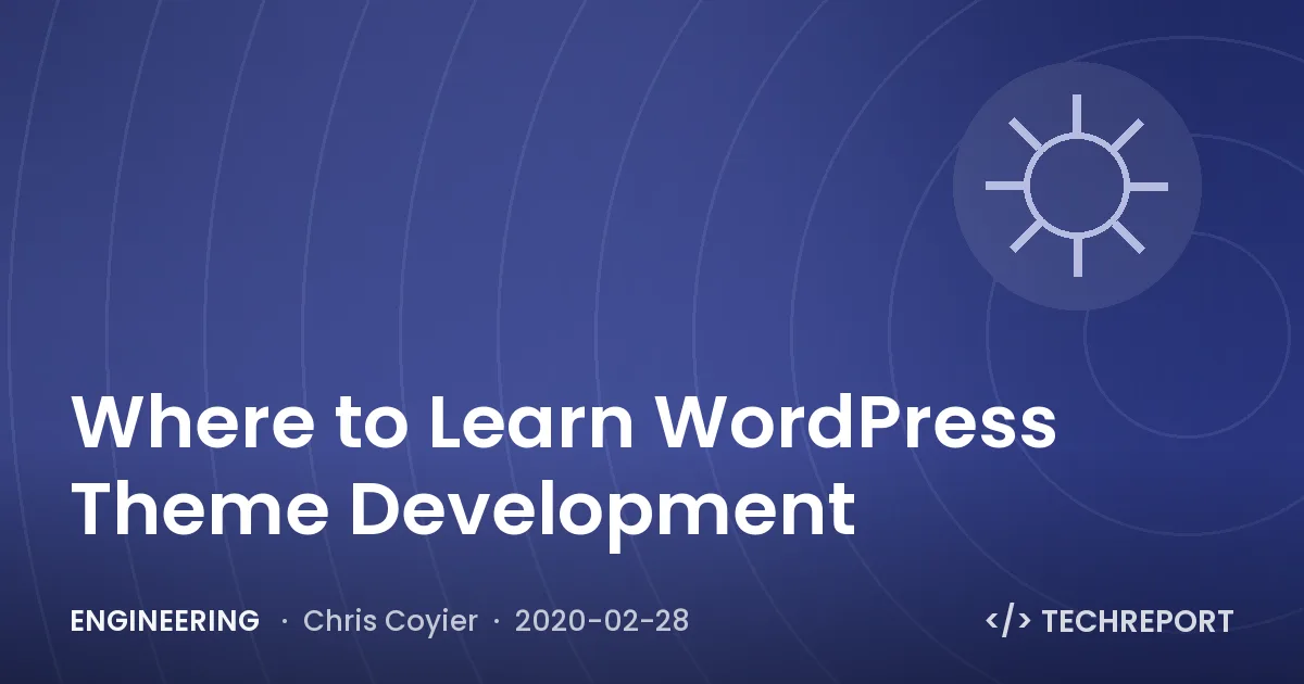 Where to Learn WordPress Theme Development