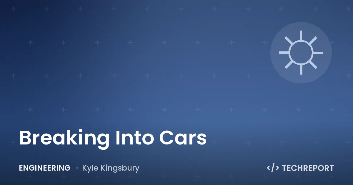 Breaking Into Cars
