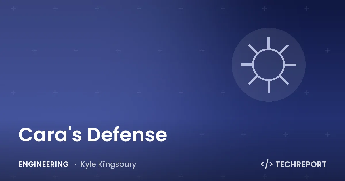 Cara's Defense