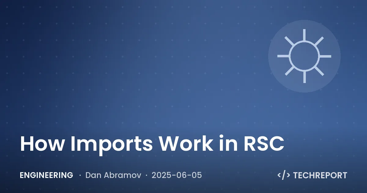 Engineering — How Imports Work in RSC