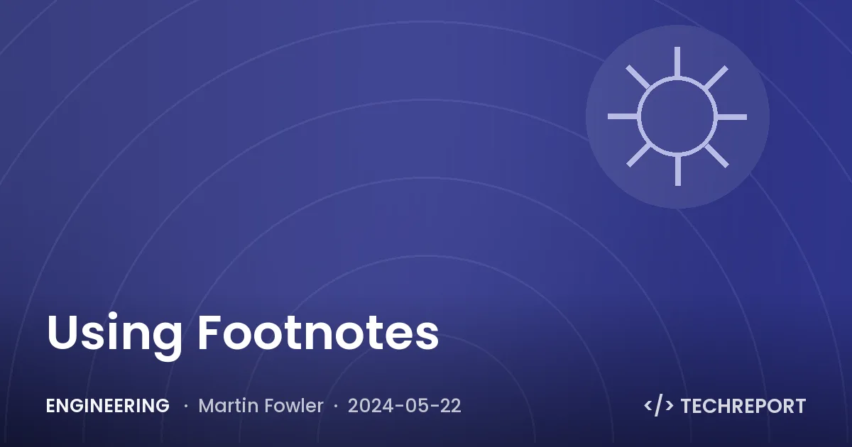 Using Footnotes