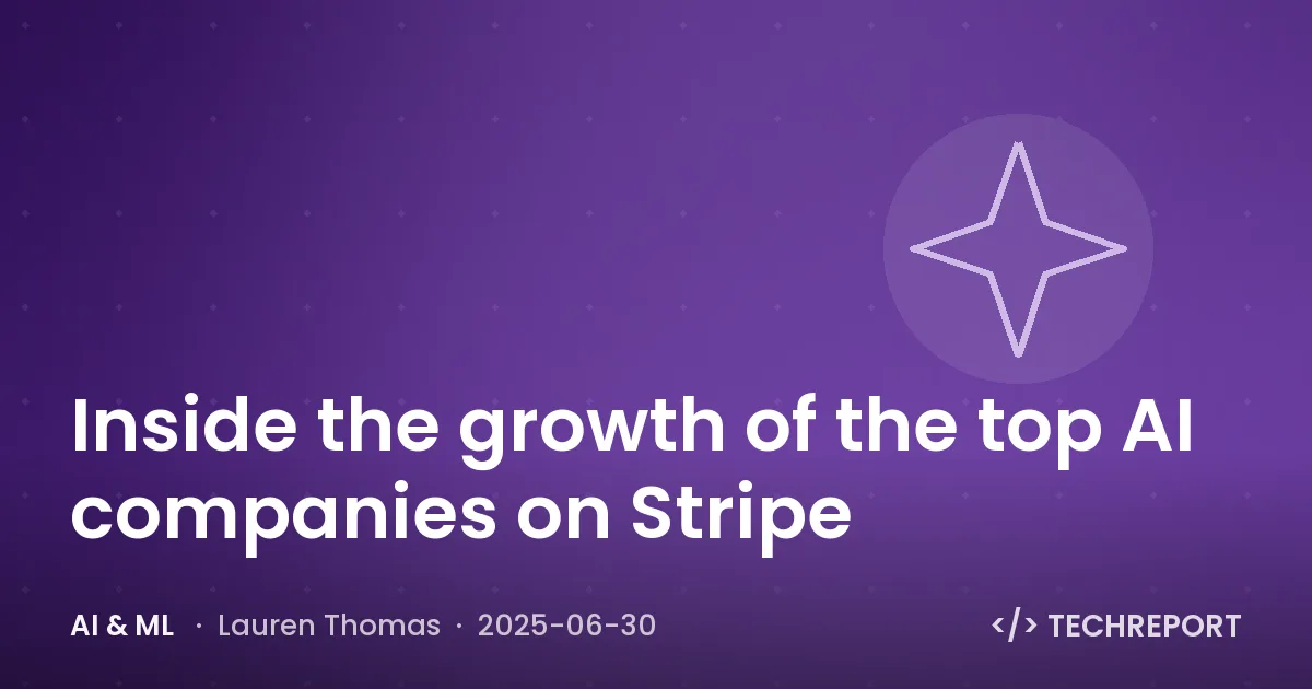 AI & ML — Inside the growth of the top AI companies on Stripe
