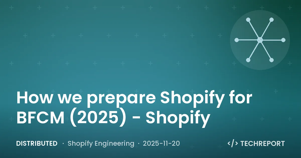 Distributed — How we prepare Shopify for BFCM (2025) - Shopify