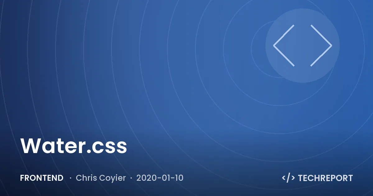 Water.css