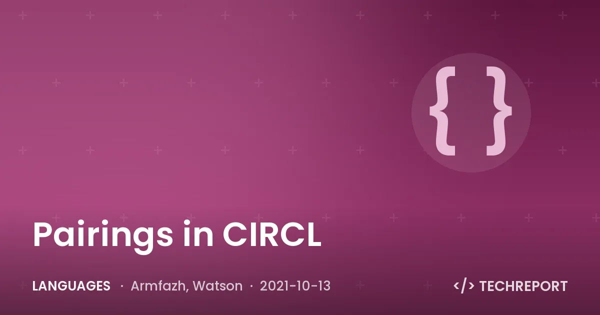 Languages — Pairings in CIRCL