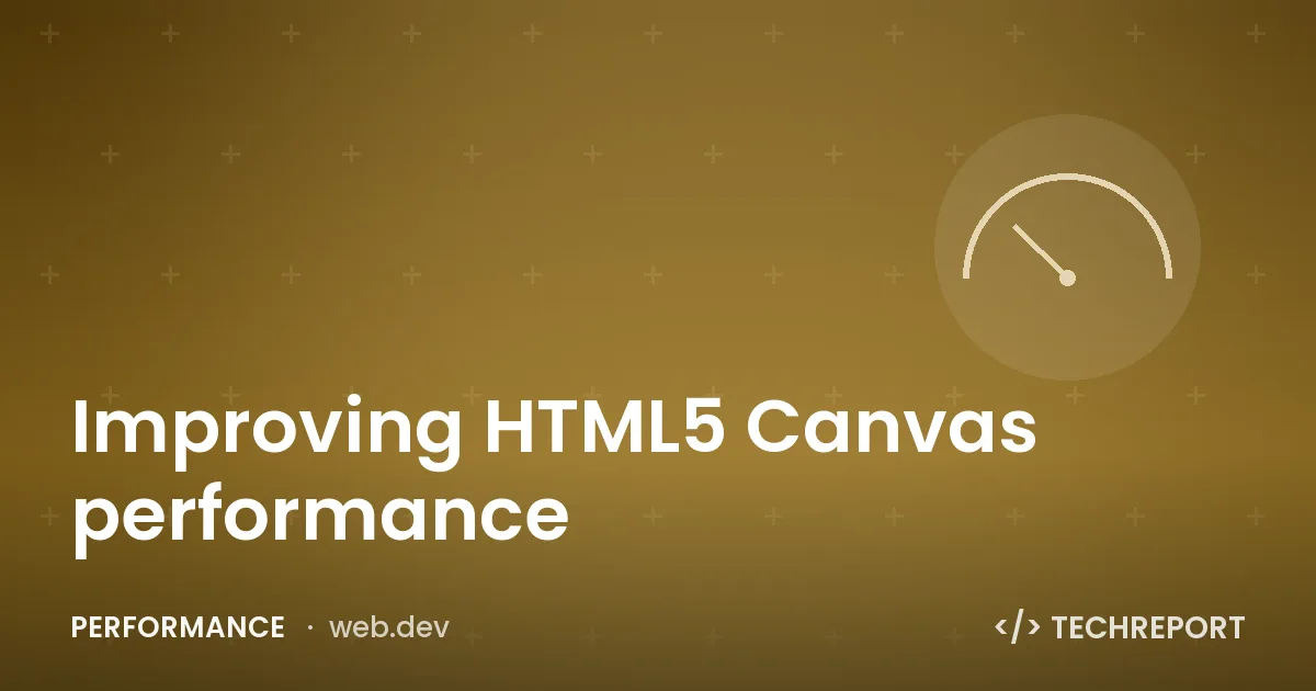 Improving HTML5 Canvas performance