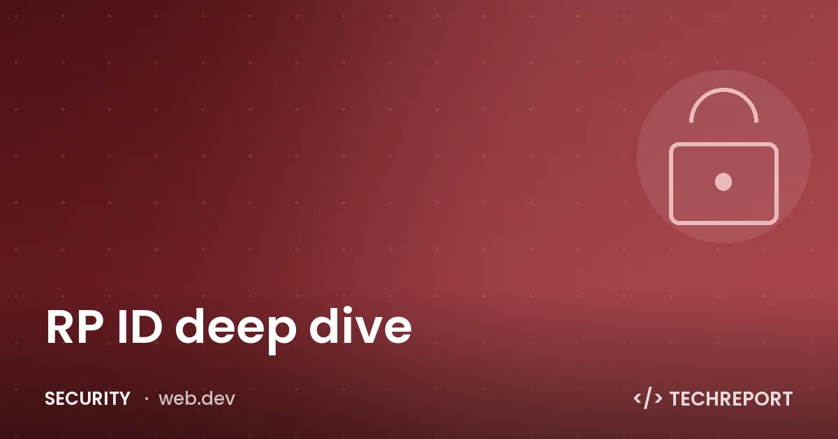 Security — RP ID deep dive