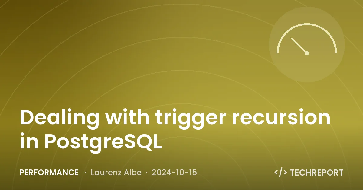 Dealing with trigger recursion in PostgreSQL