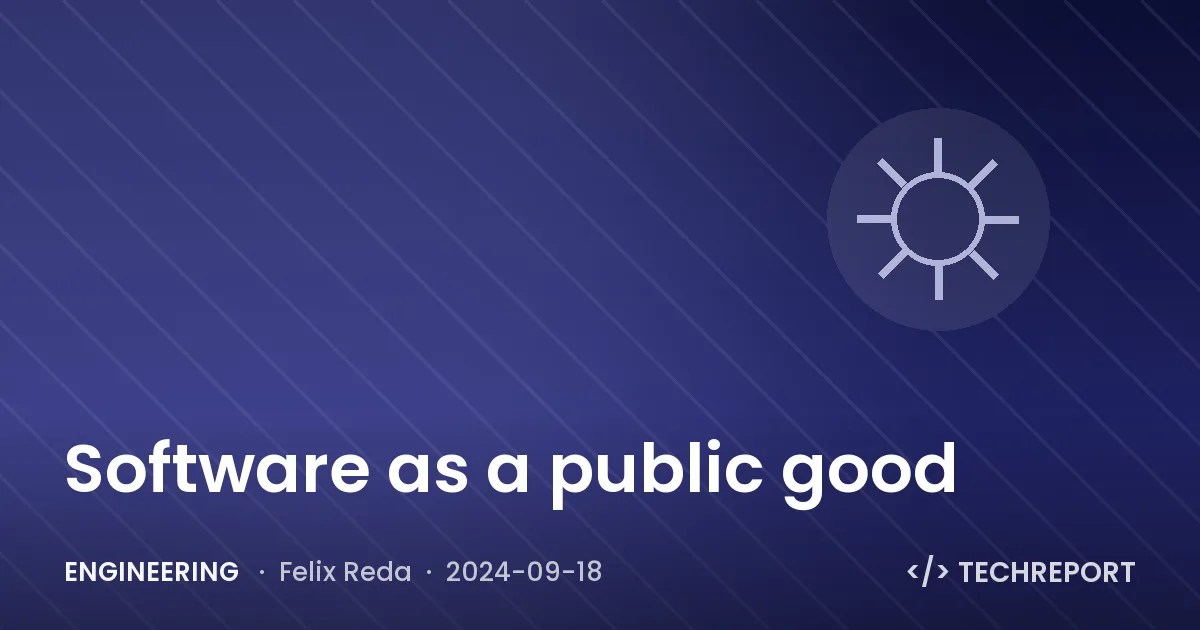 Software as a public good