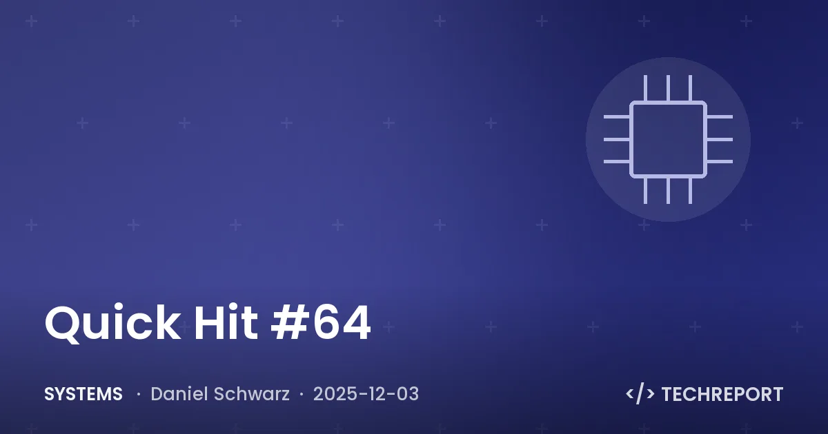 Systems — Quick Hit #64