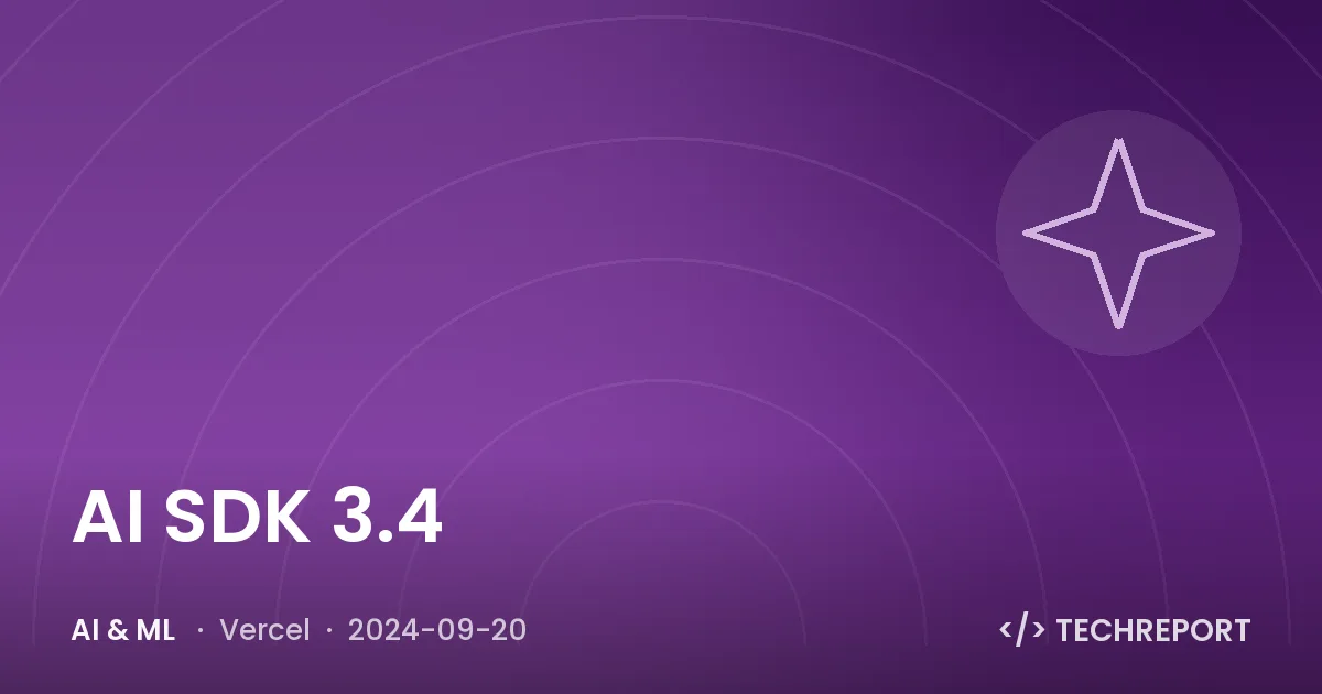 AI SDK 3.4
