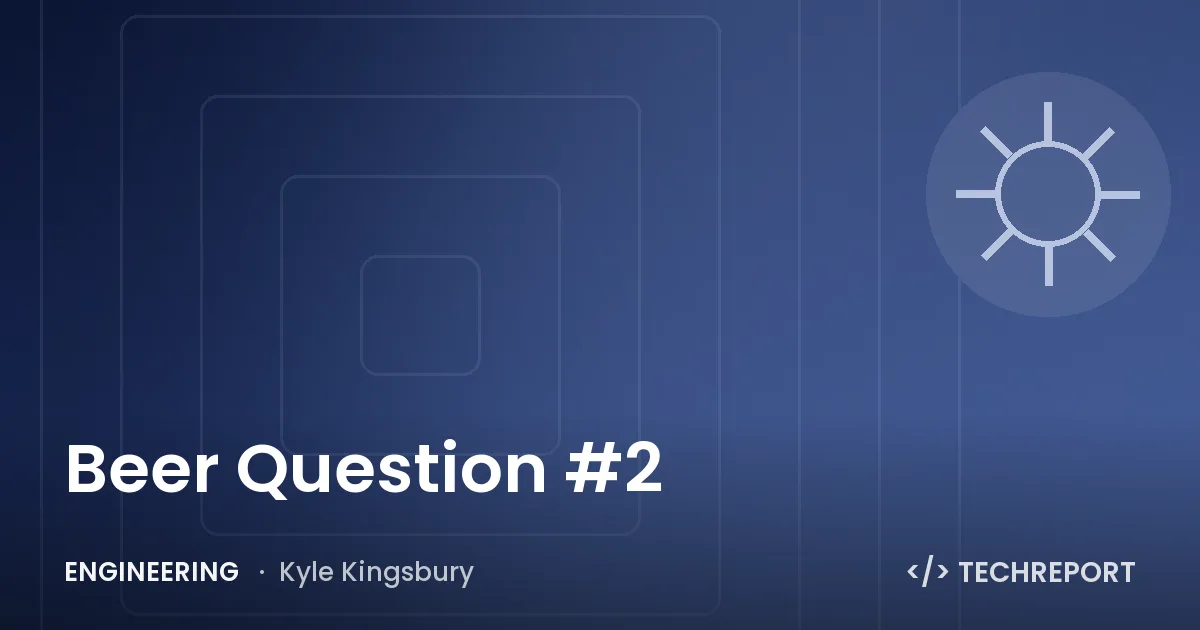 Beer Question #2