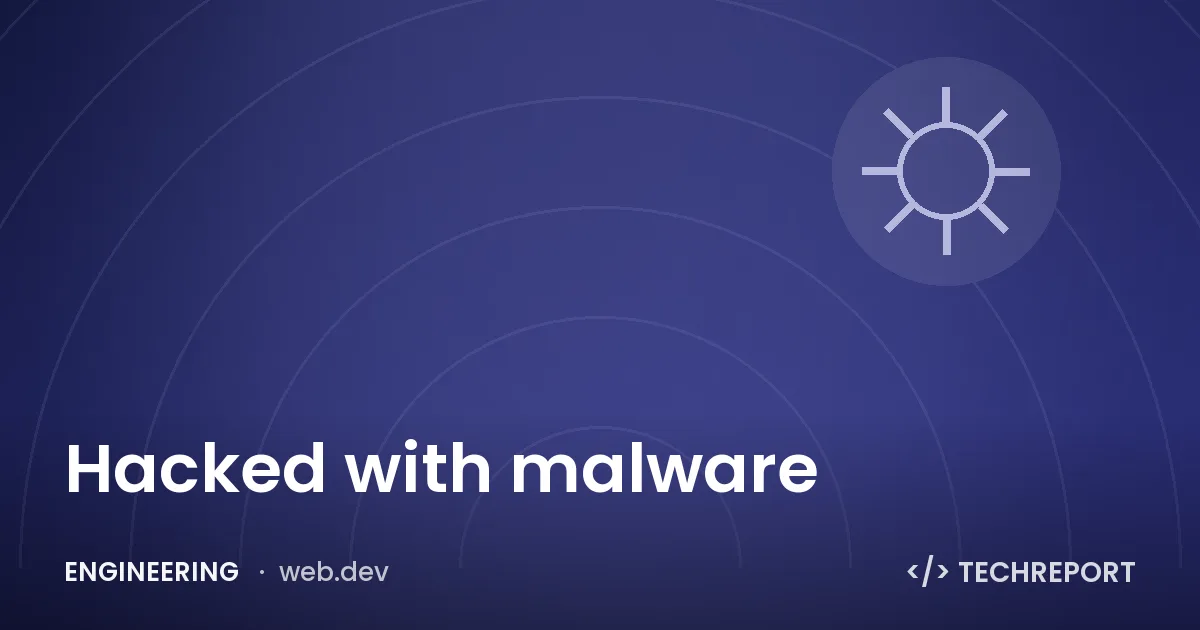 Hacked with malware