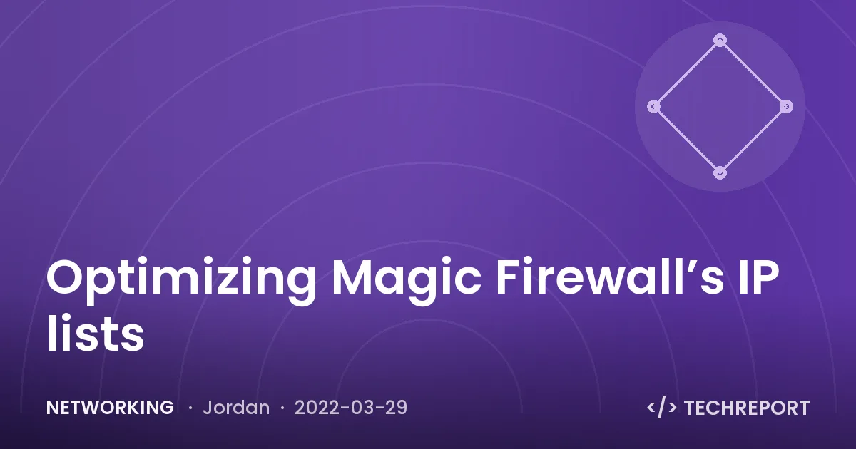 Networking — Optimizing Magic Firewall’s IP lists