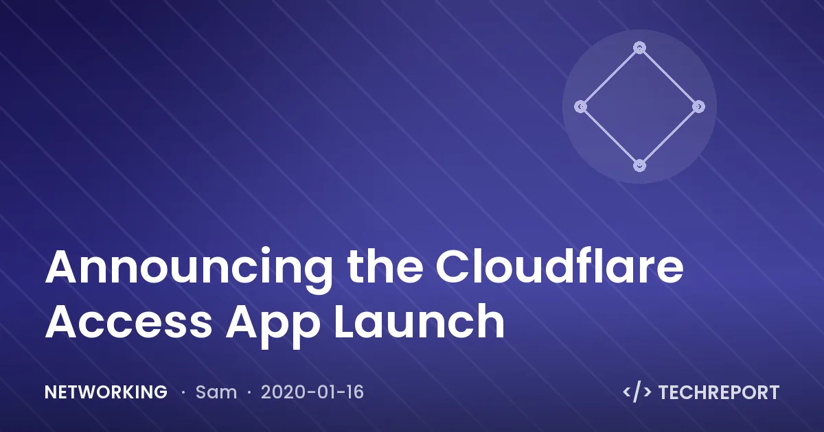 Networking — Announcing the Cloudflare Access App Launch