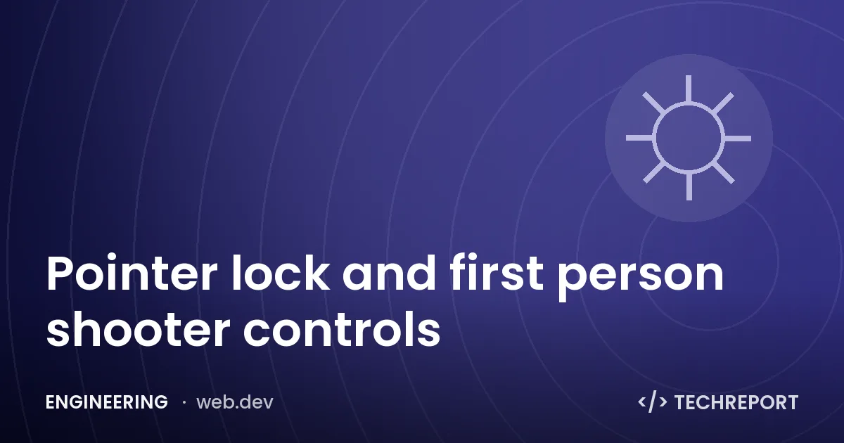 Pointer lock and first person shooter controls