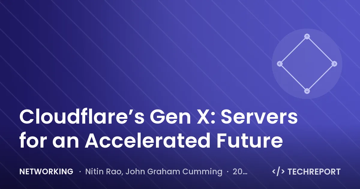 Networking — Cloudflare’s Gen X: Servers for an Accelerated Future