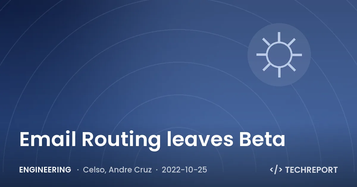 Email Routing leaves Beta