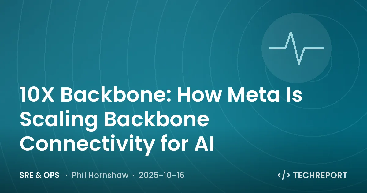 SRE & Ops — 10X Backbone: How Meta Is Scaling Backbone Connectivity for AI
