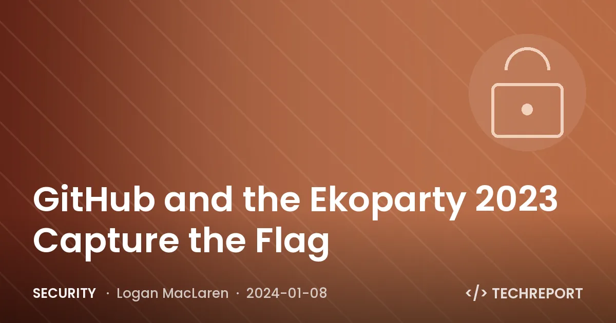 GitHub and the Ekoparty 2023 Capture the Flag
