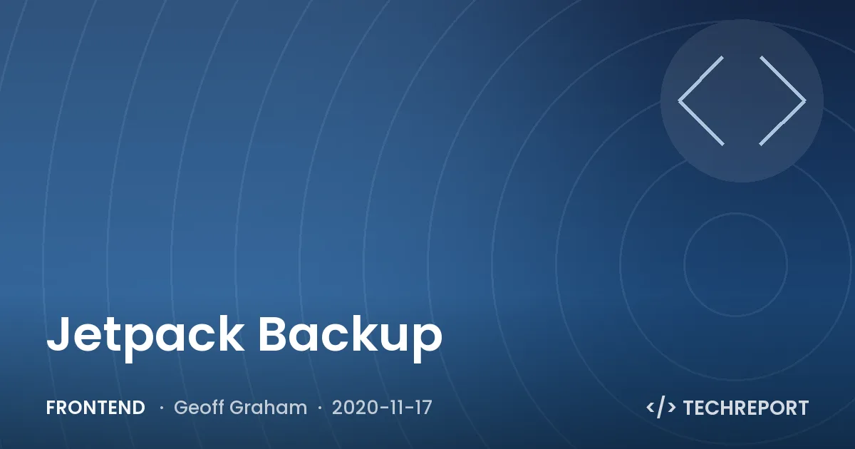 Jetpack Backup