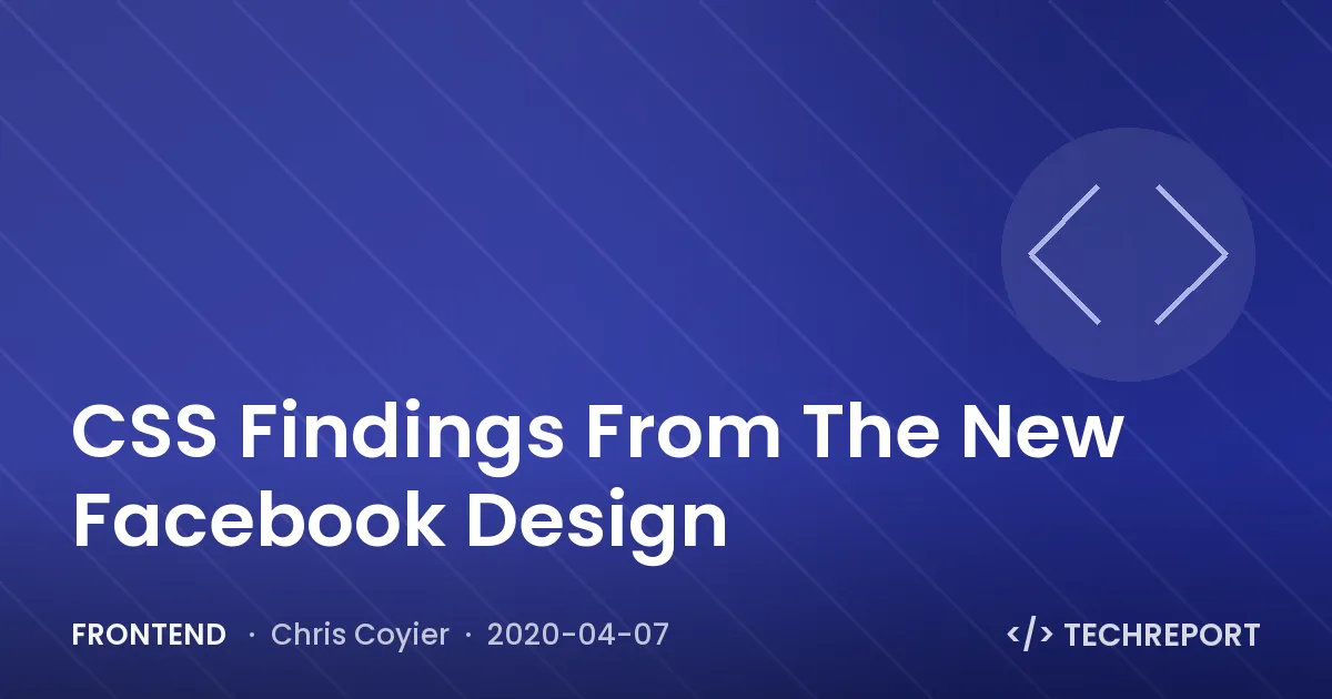 CSS Findings From The New Facebook Design