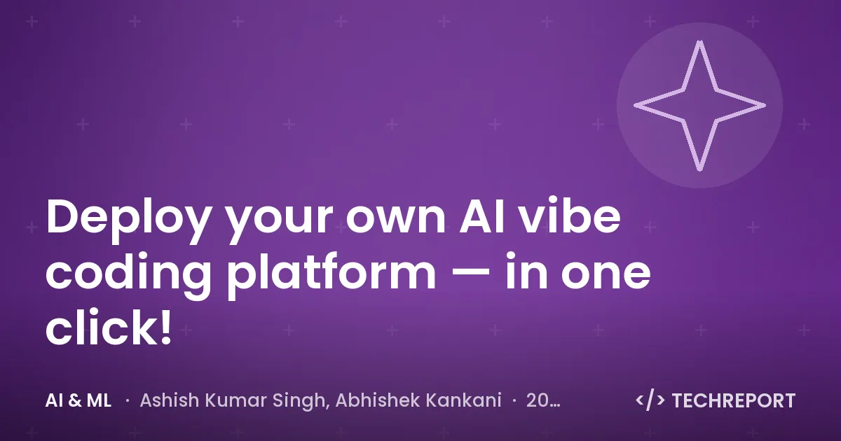AI & ML — Deploy your own AI vibe coding platform — in one click!