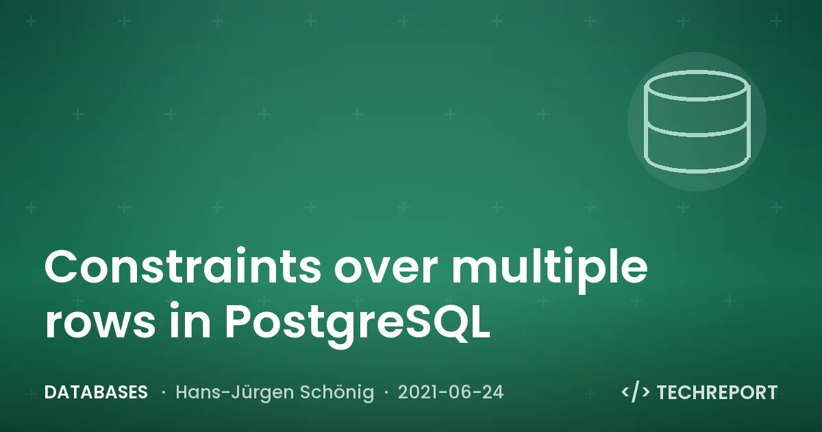 Constraints over multiple rows in PostgreSQL