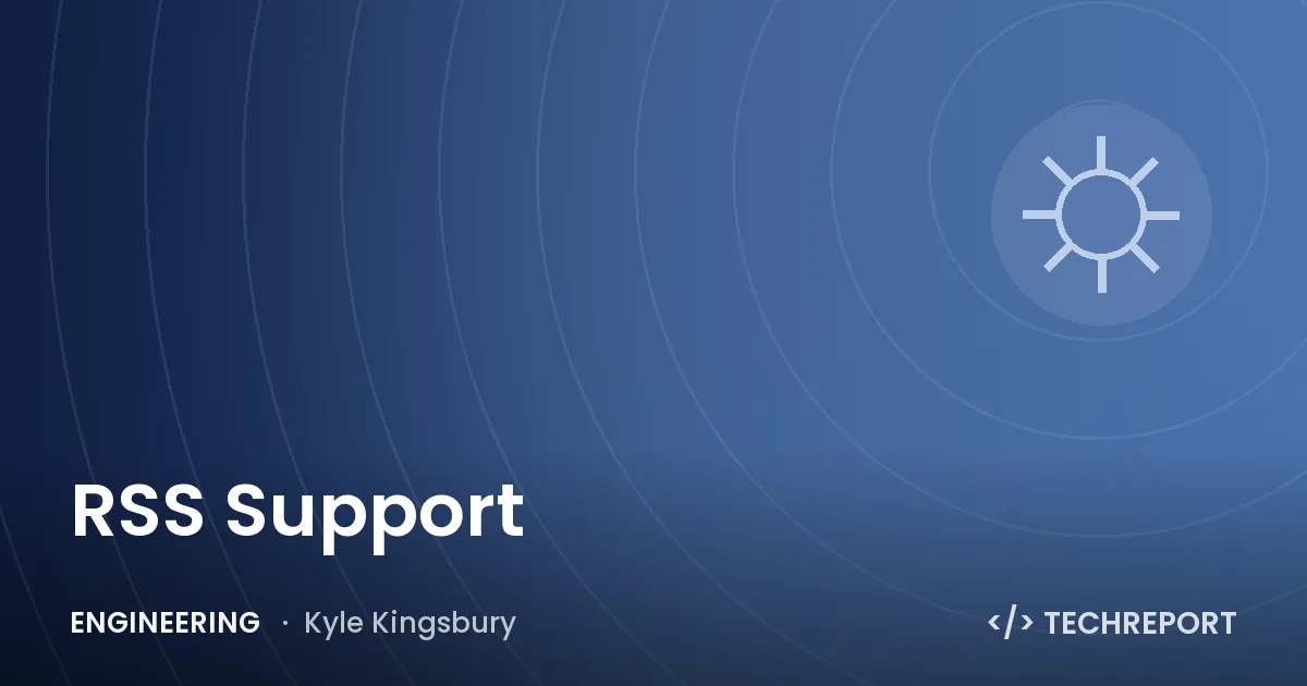 RSS Support