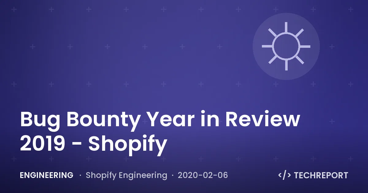Engineering — Bug Bounty Year in Review 2019 - Shopify