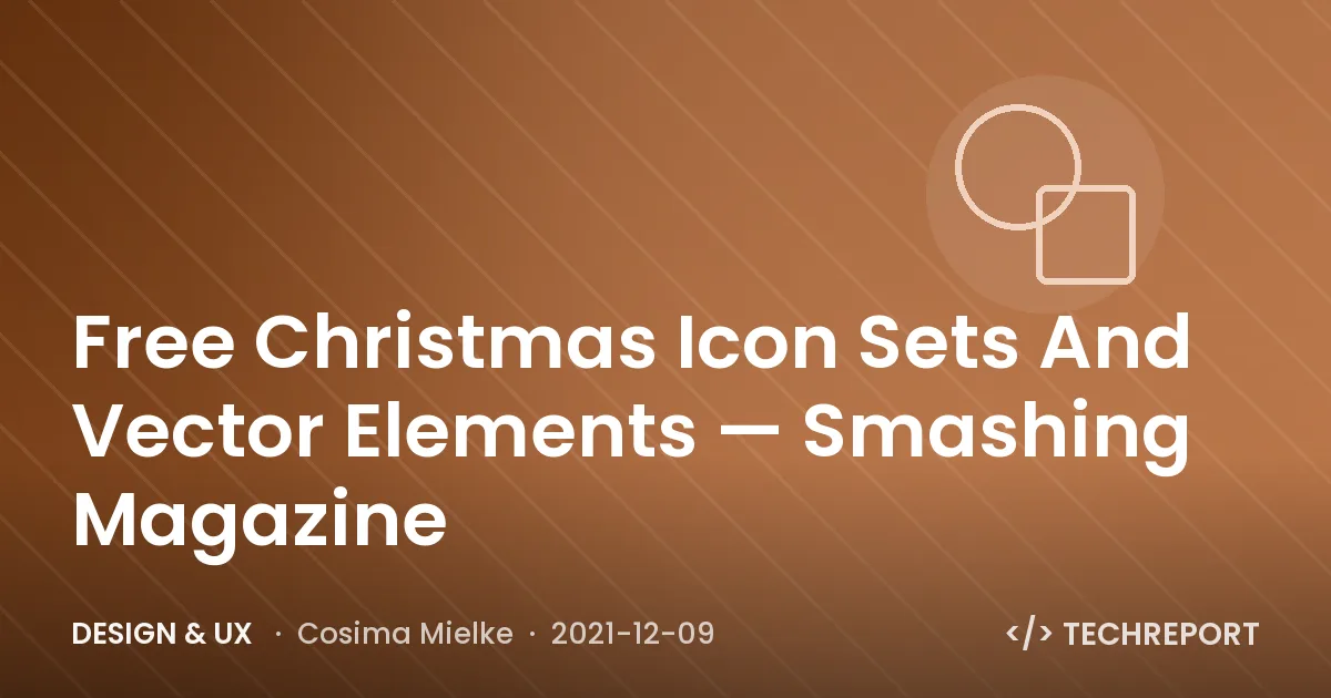Design & UX — Free Christmas Icon Sets And Vector Elements — Smashing Magazine