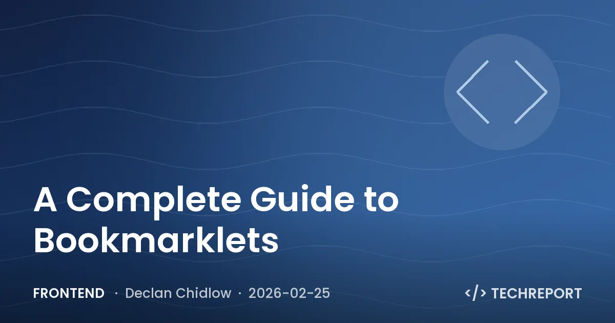Frontend — A Complete Guide to Bookmarklets