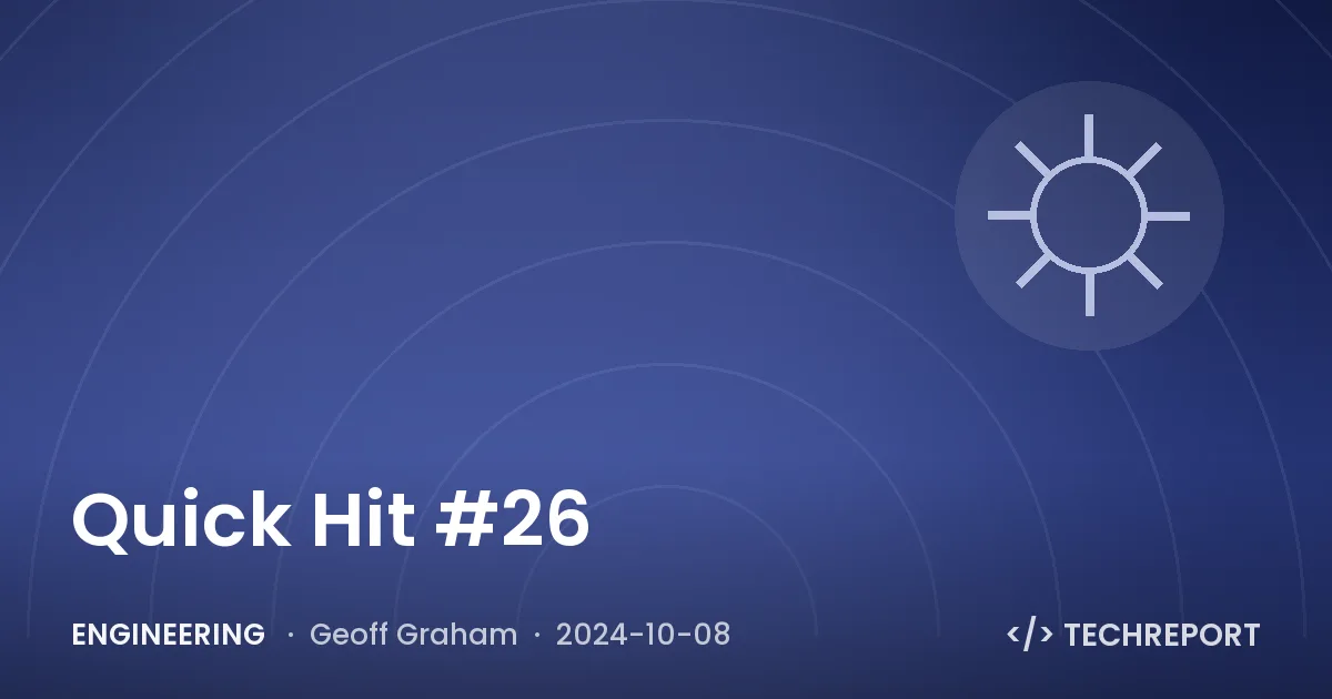 Quick Hit #26