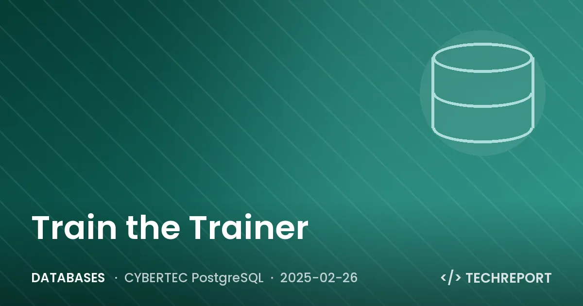 Train the Trainer