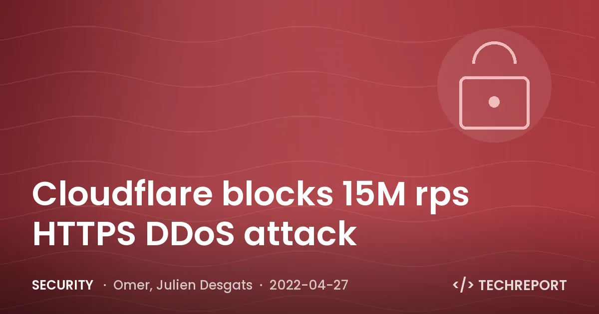 Security — Cloudflare blocks 15M rps HTTPS DDoS attack
