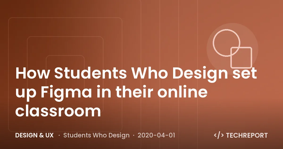 How Students Who Design set up Figma in their online classroom
