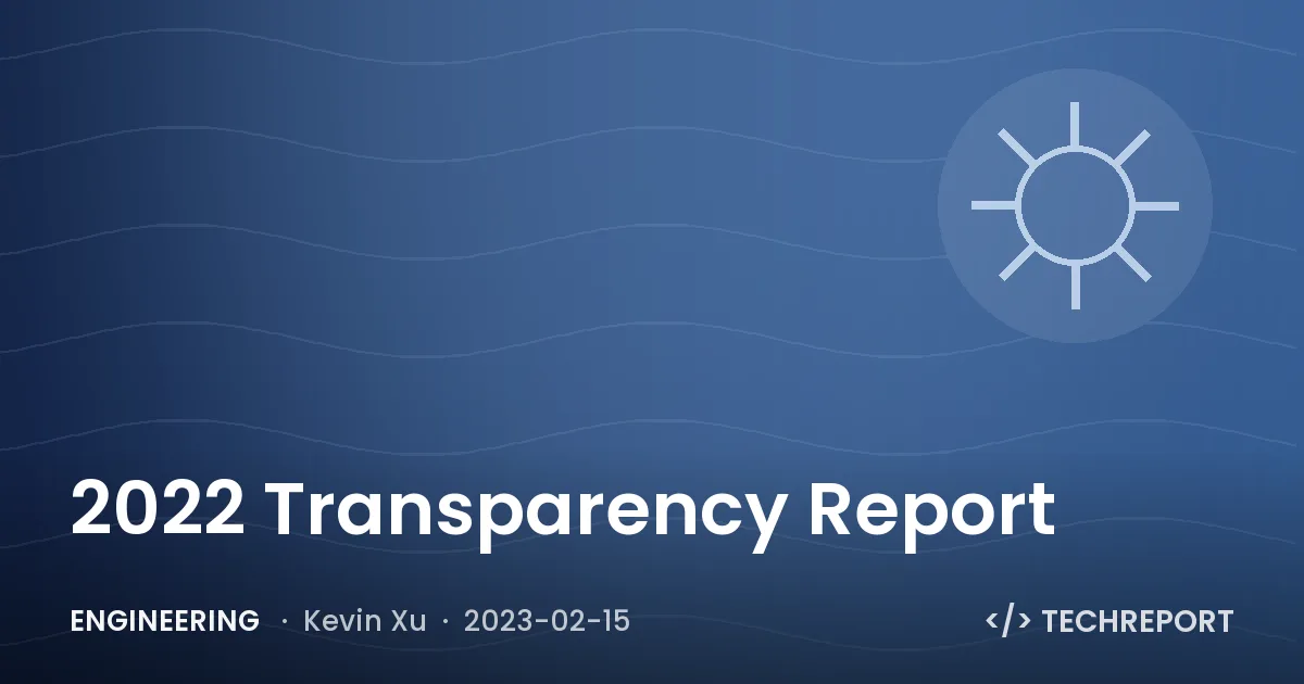 2022 Transparency Report