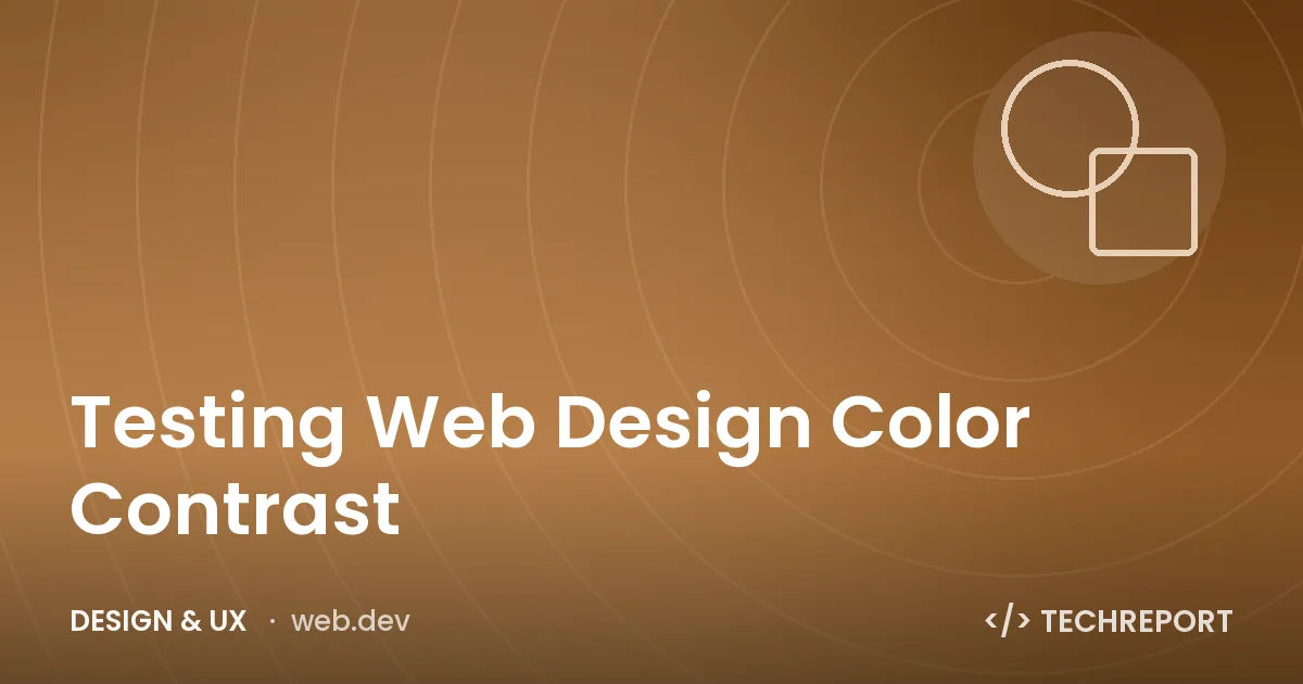 Testing Web Design Color Contrast