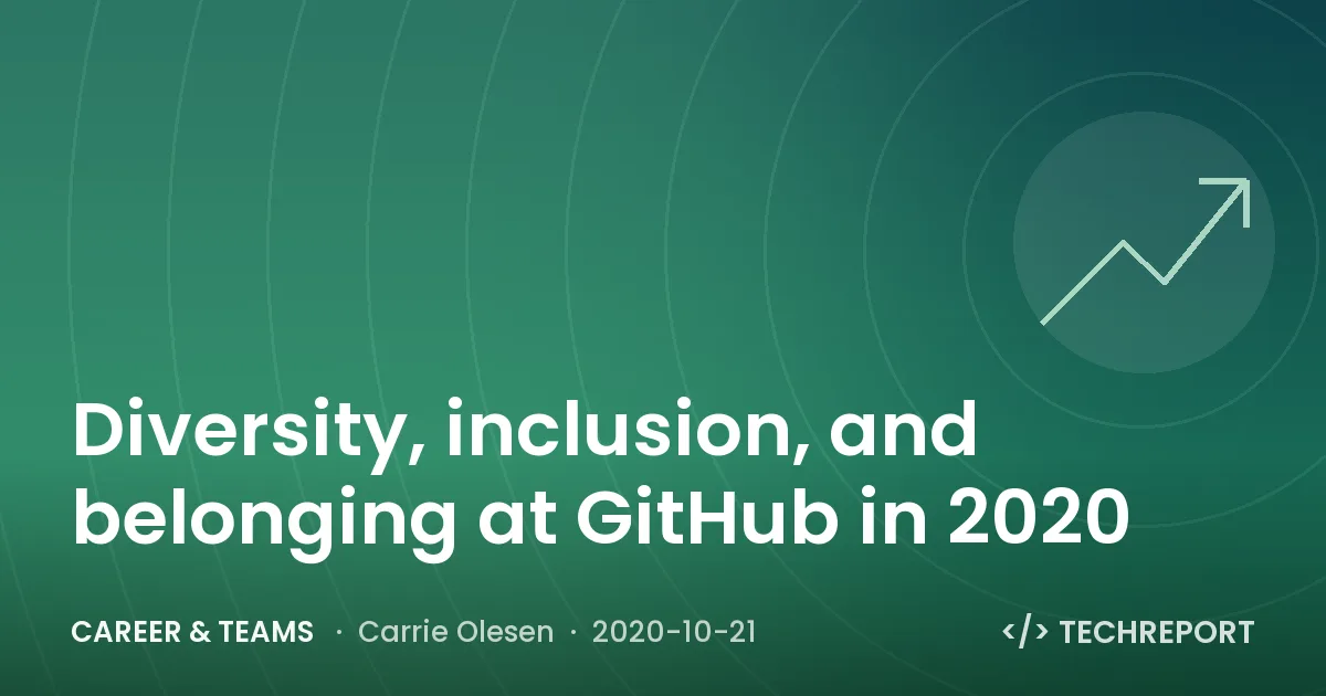 Diversity, inclusion, and belonging at GitHub in 2020