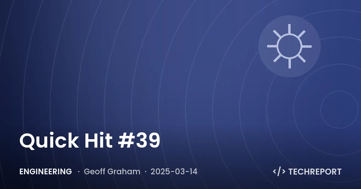 Quick Hit #39