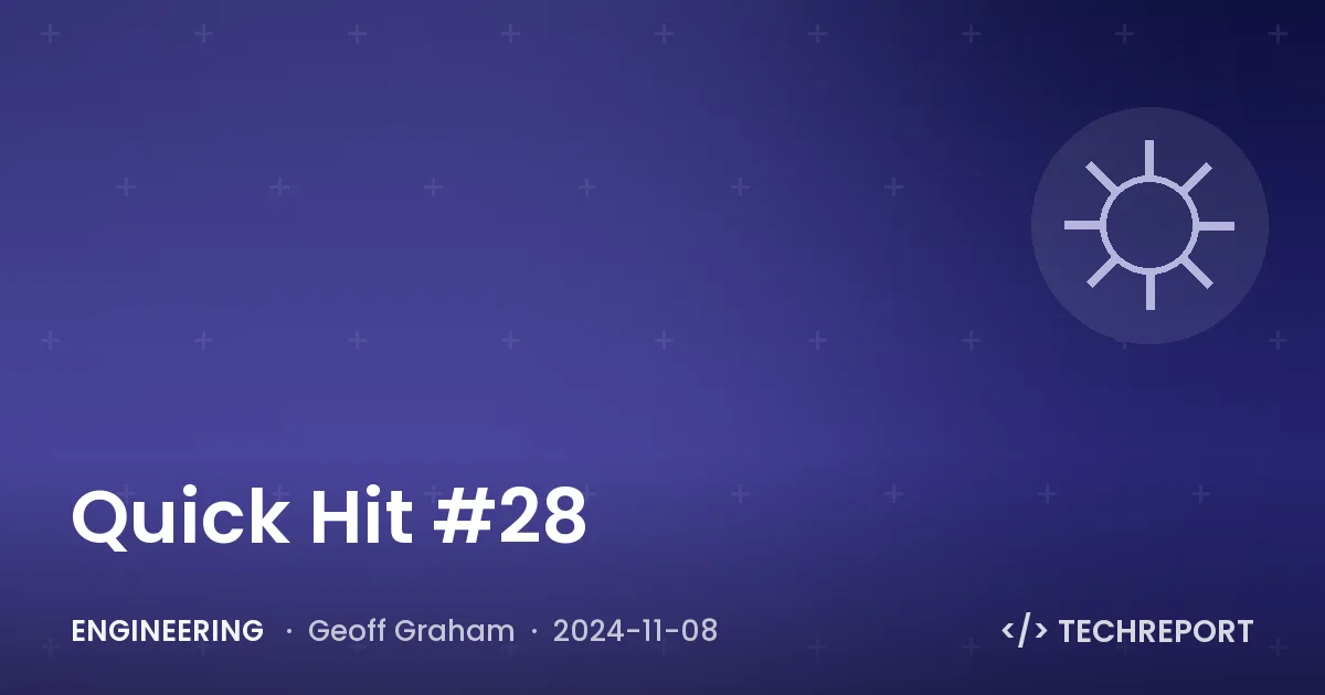 Quick Hit #28