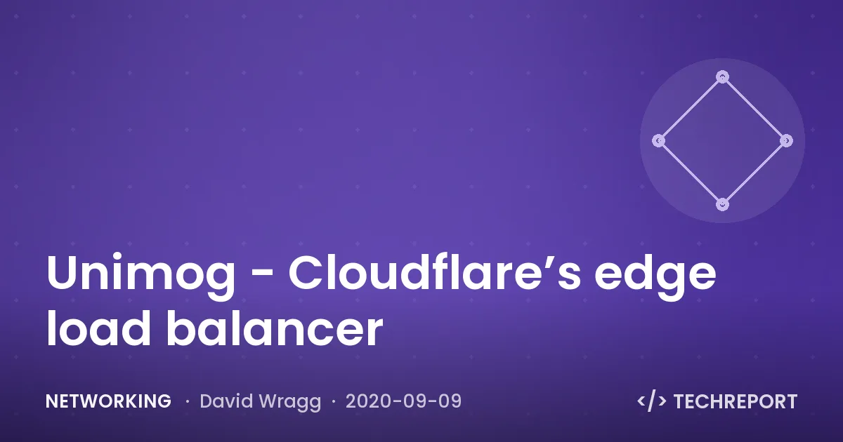 Networking — Unimog - Cloudflare’s edge load balancer