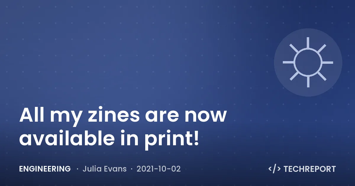 All my zines are now available in print!