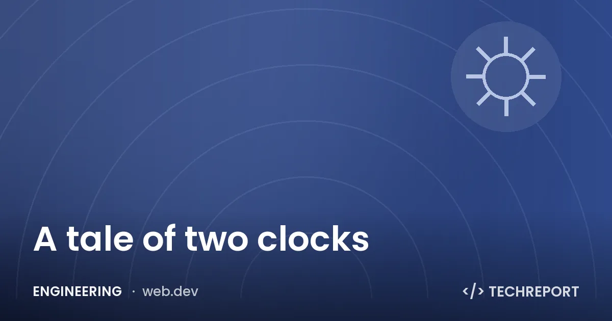 Engineering — A tale of two clocks